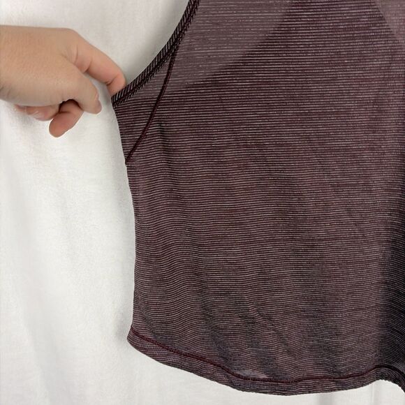 Lululemon Women's Sz 2/4 Heathered Plum Racerback Tank Top - Picture 3 of 7